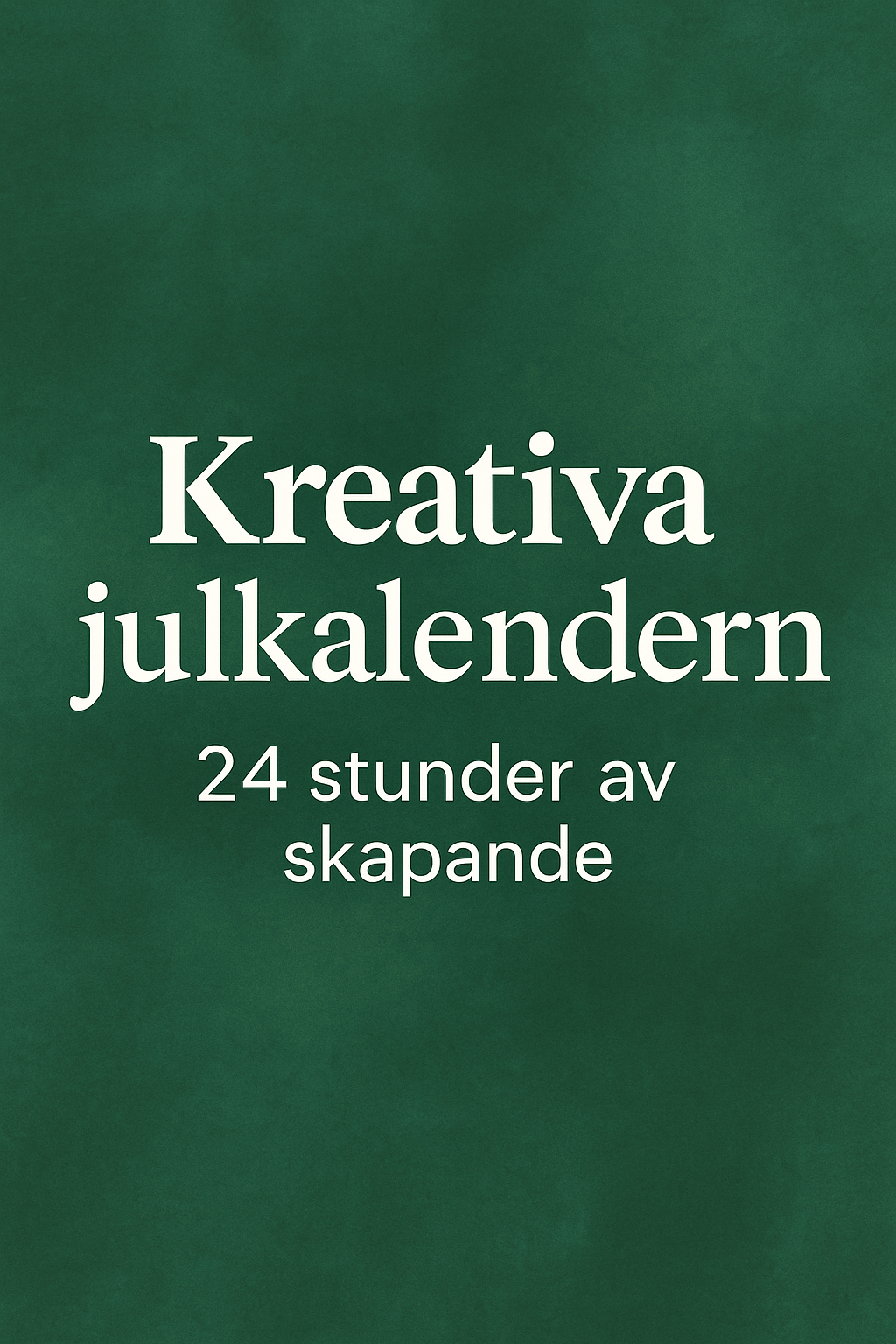Kreativa julkalendern